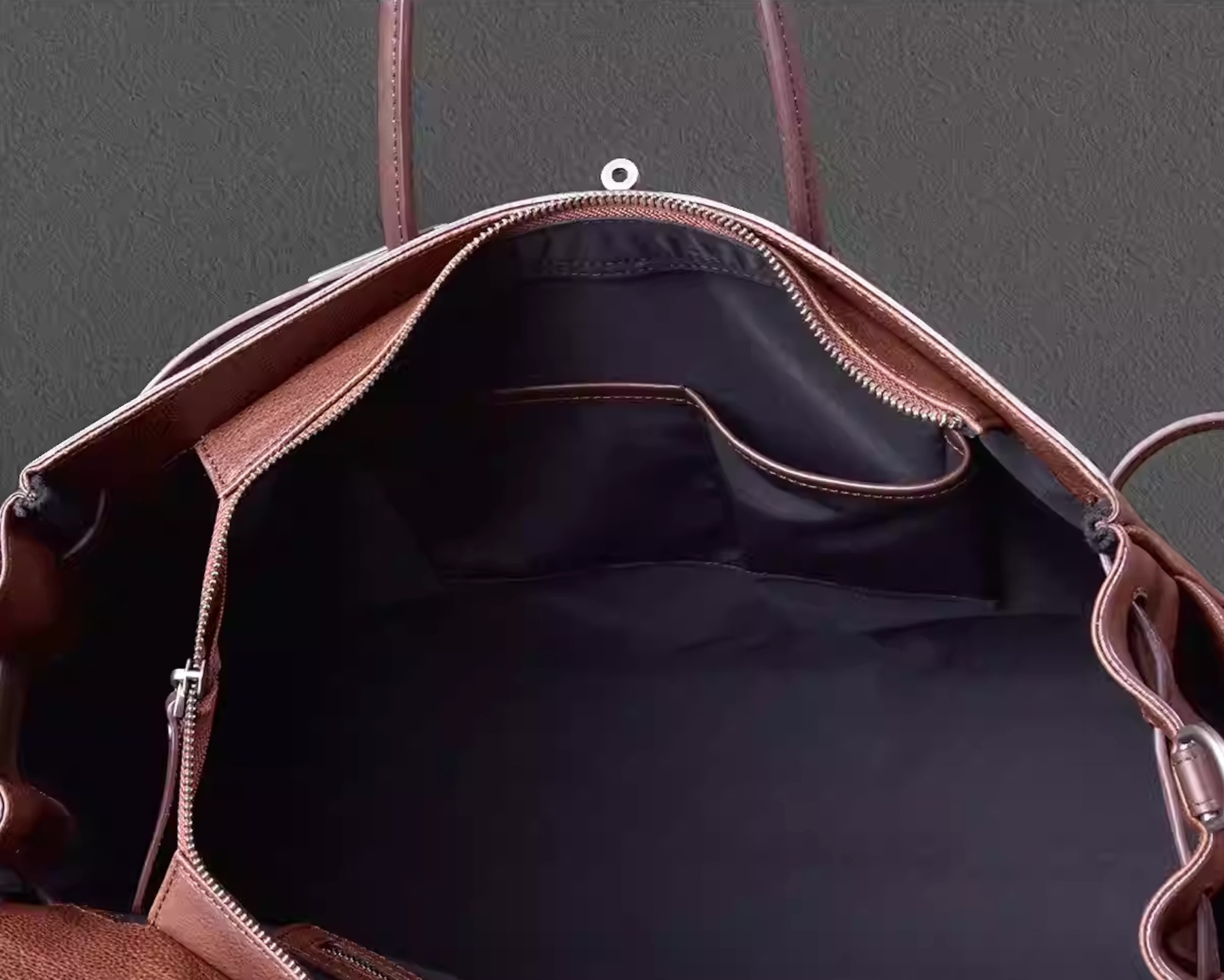 Vintage leather tote