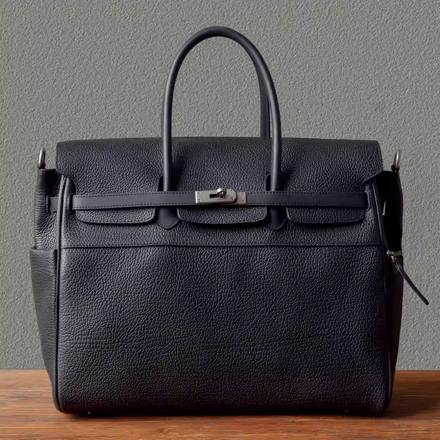 Vintage leather tote