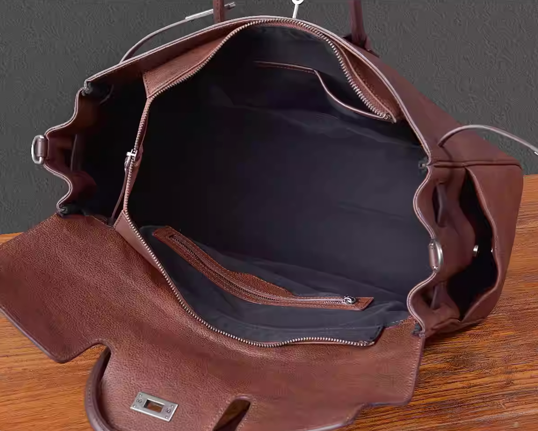 Vintage leather tote