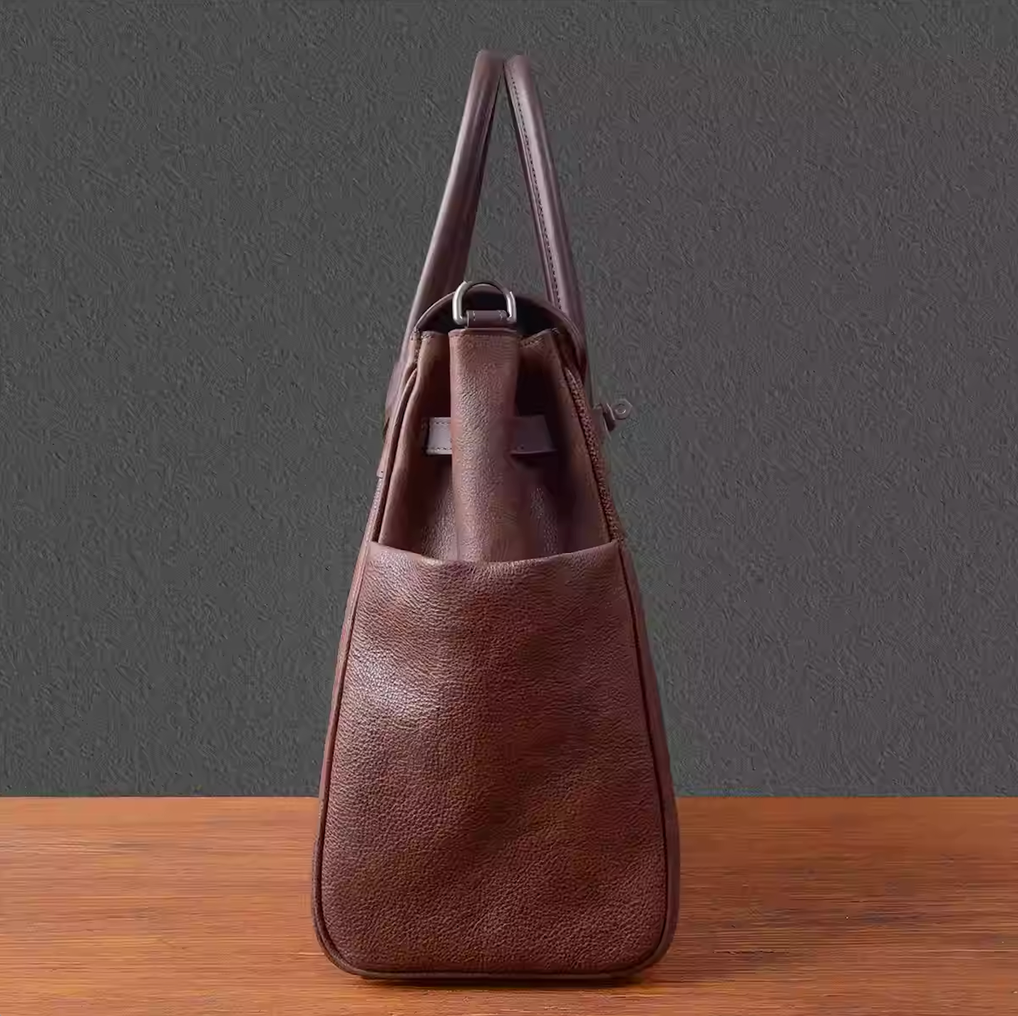 Vintage leather tote