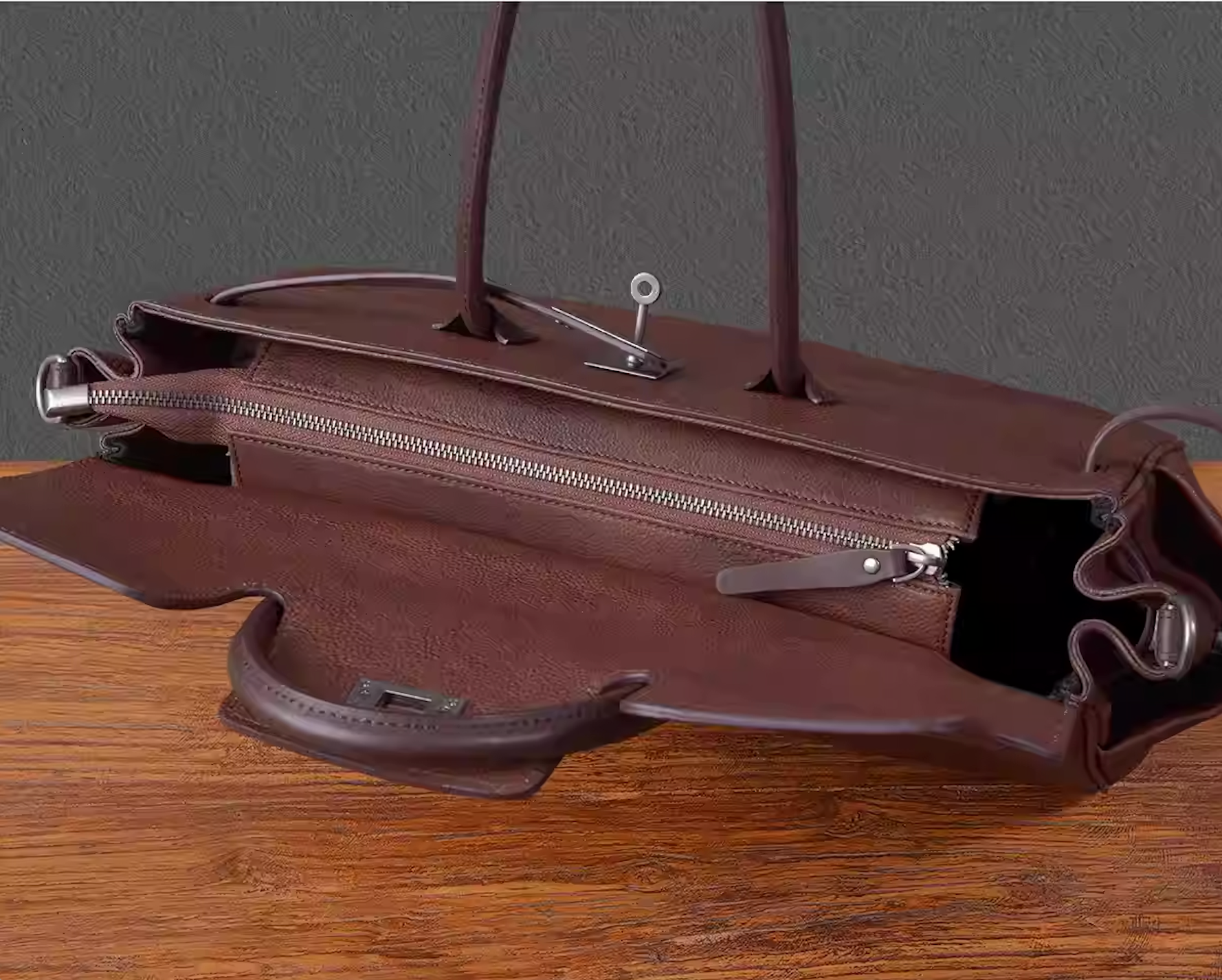 Vintage leather tote