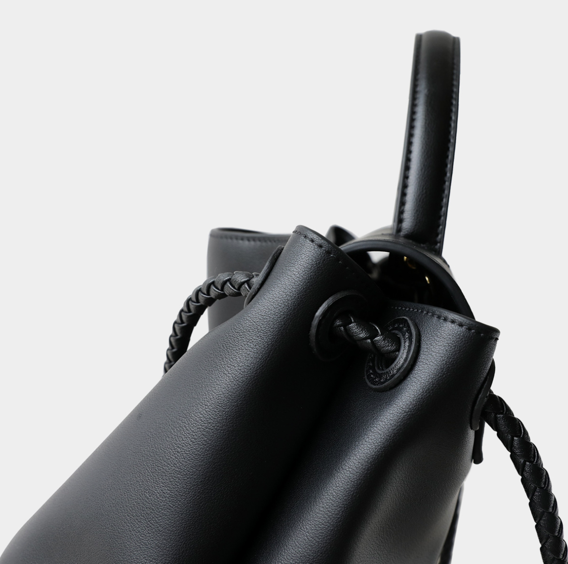 Braided Knot Leather Bag