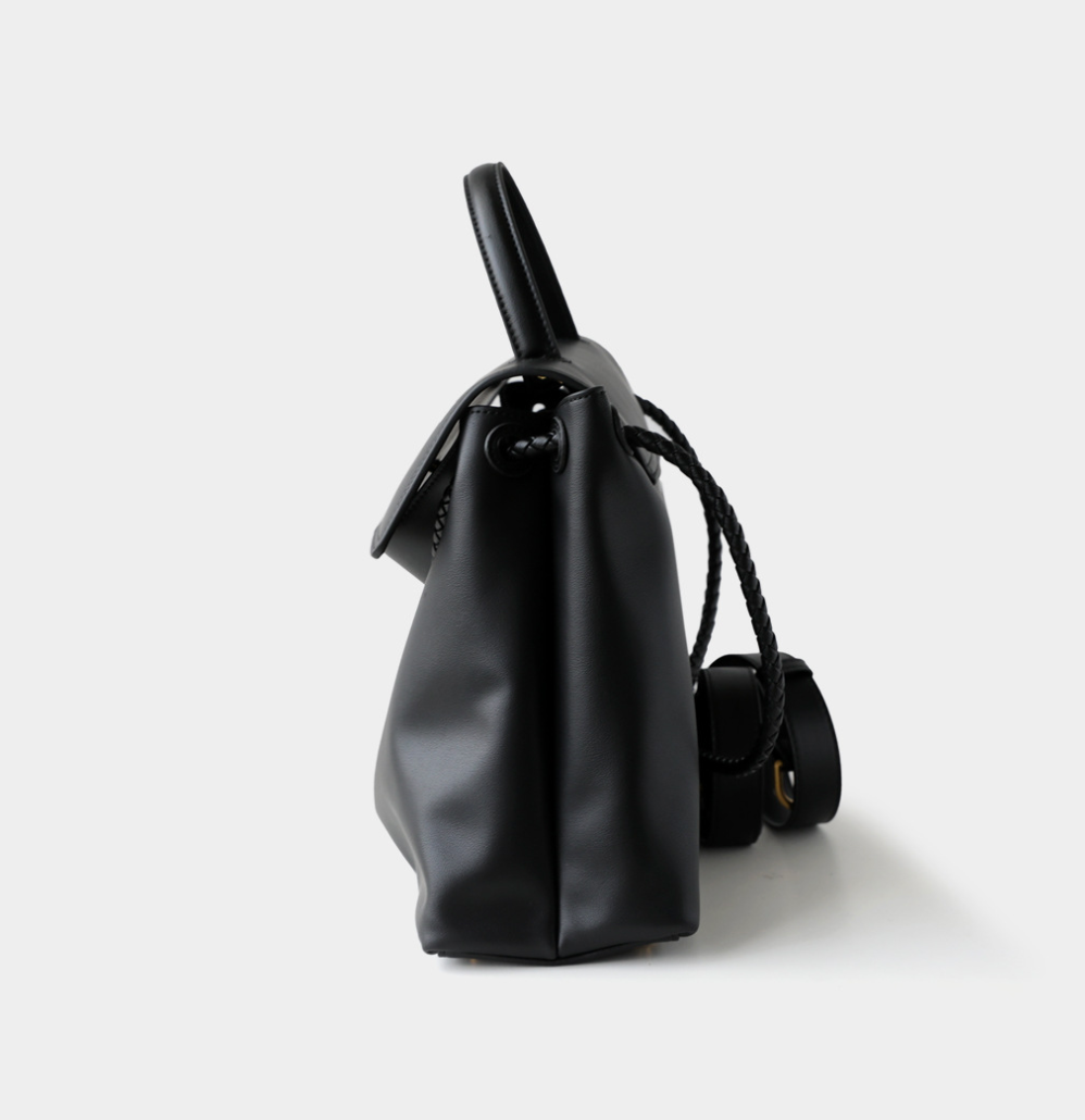 Braided Knot Leather Bag