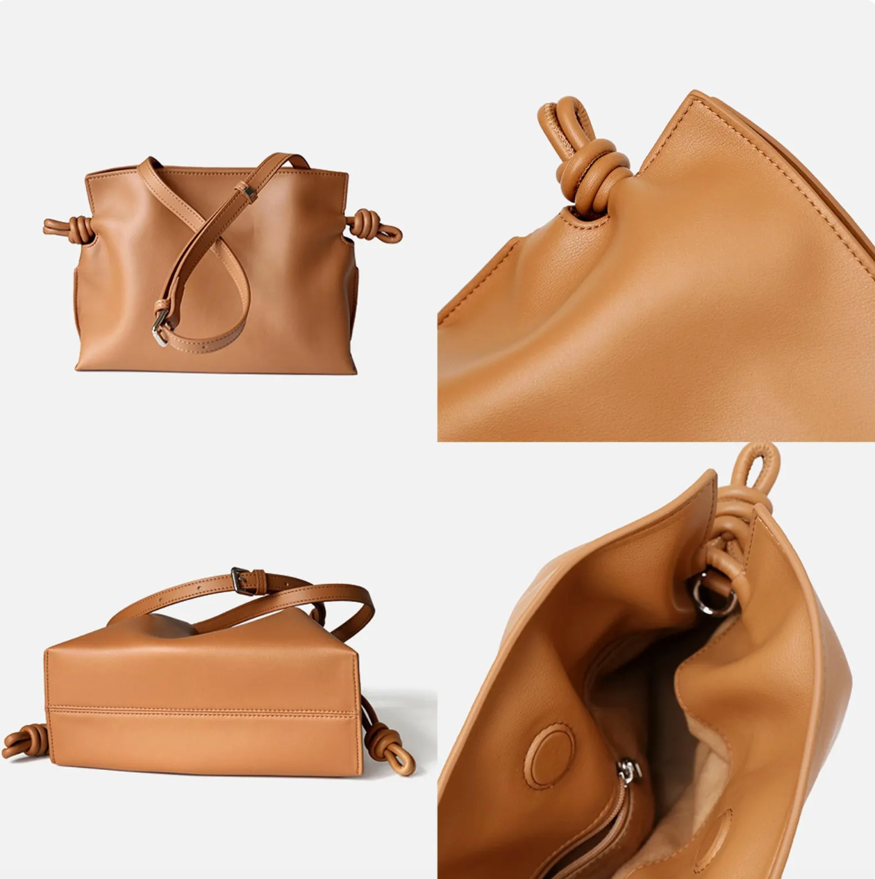 The Knotted Soft Leather Tote