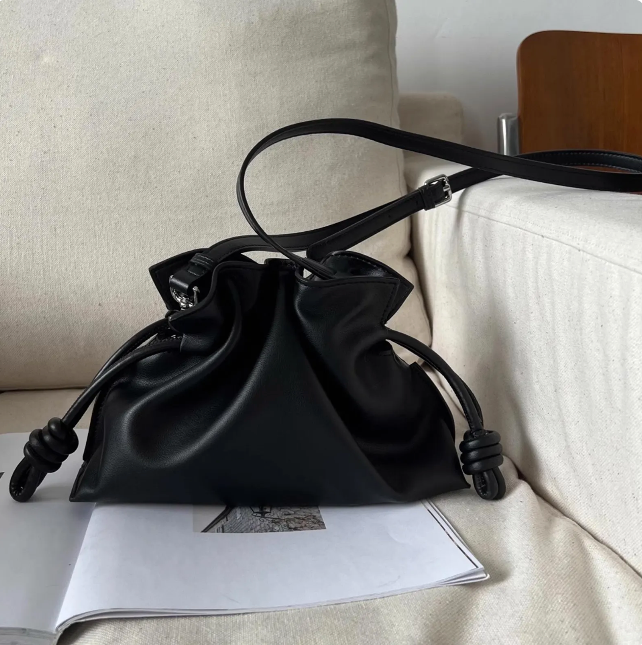 The Knotted Soft Leather Tote