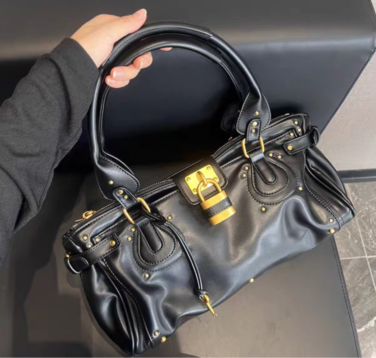 Padlock silhouette Bag, Y2K Inspired