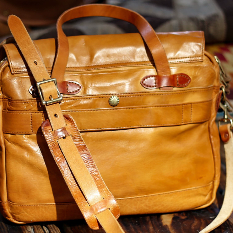 Laptop leather bag