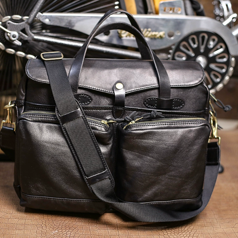 Laptop leather bag