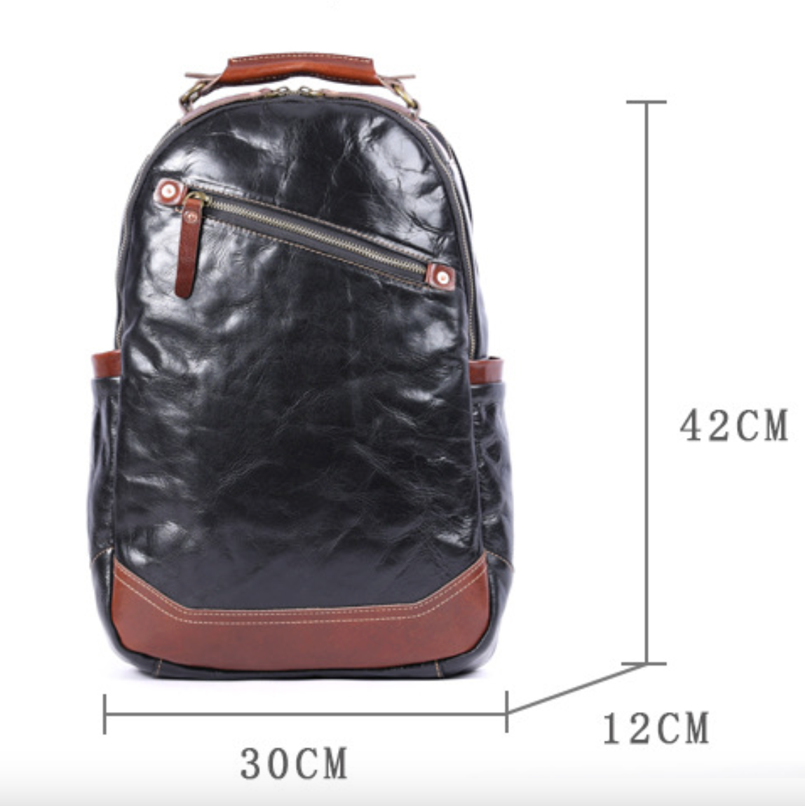 Cowhide Leather Backpack
