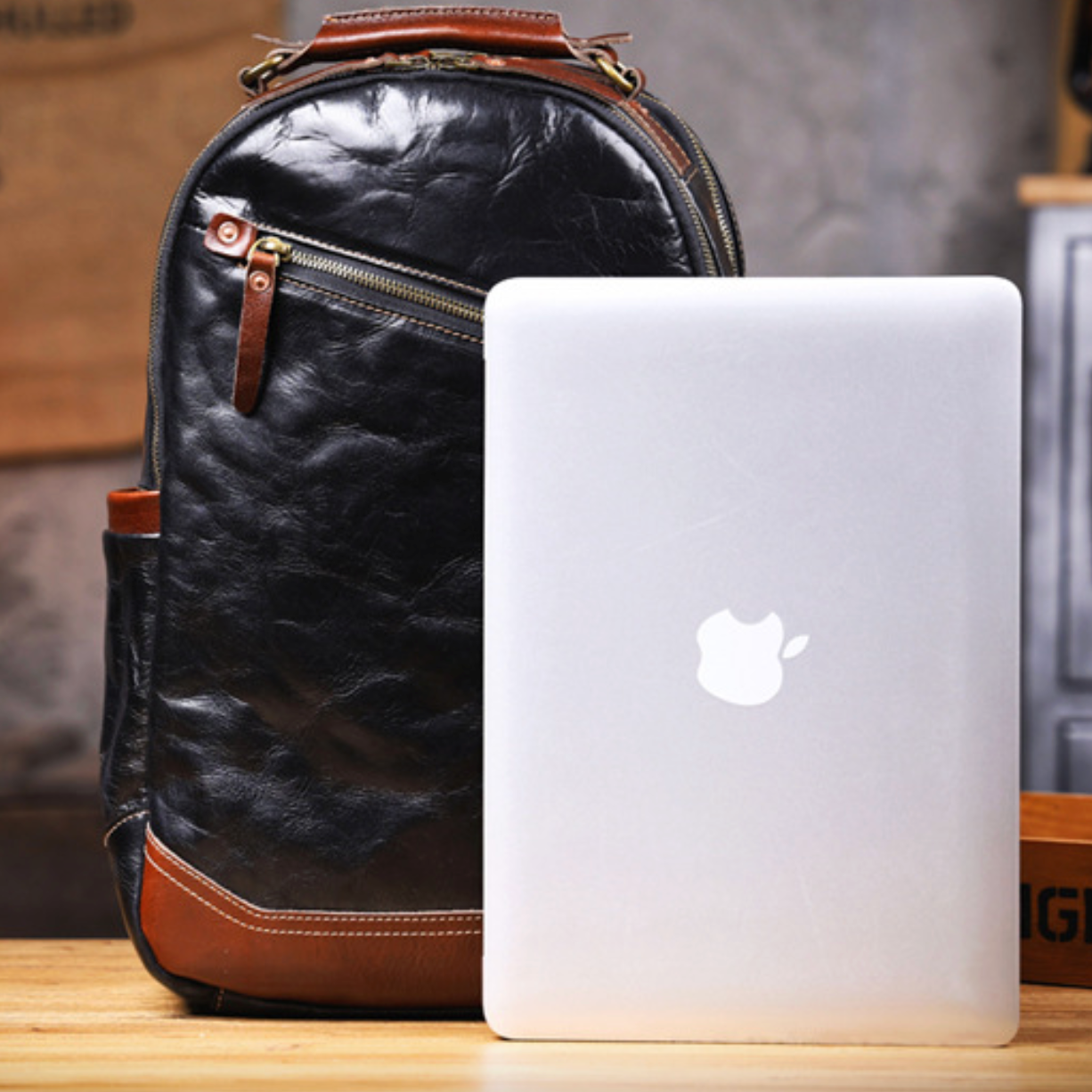 Cowhide Leather Backpack