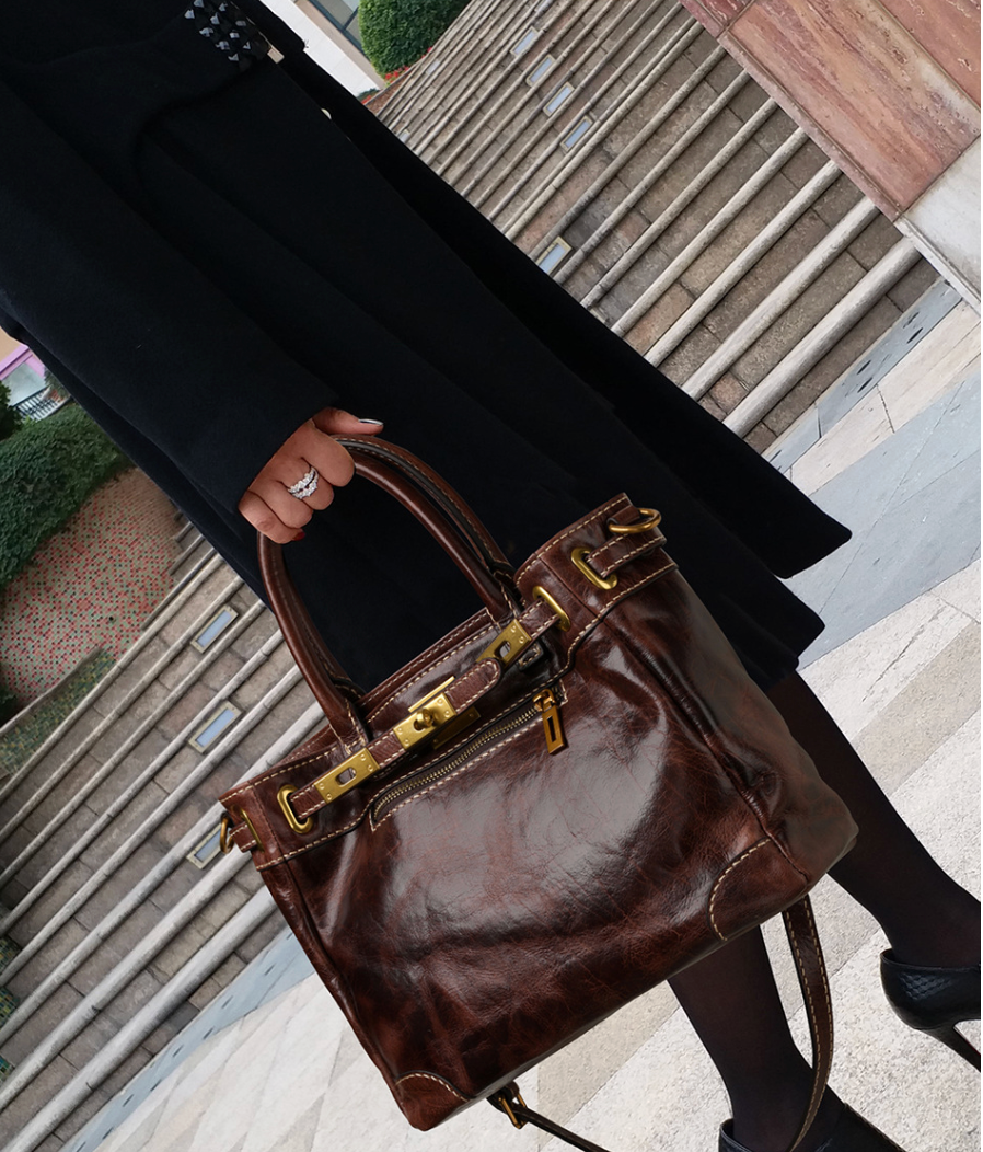 Vene Retro Leather Bag