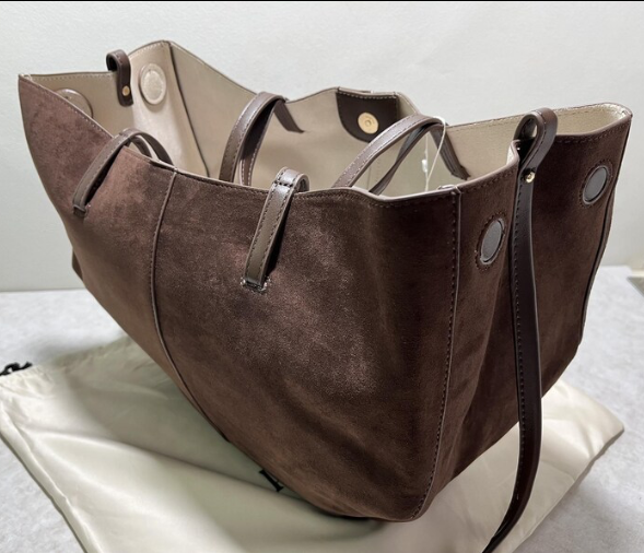 Cowhide Bucket Tote Bag