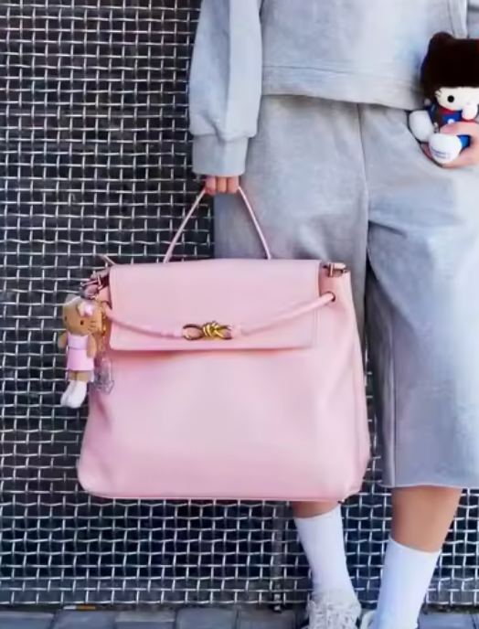 Braided Knot Leather Bag