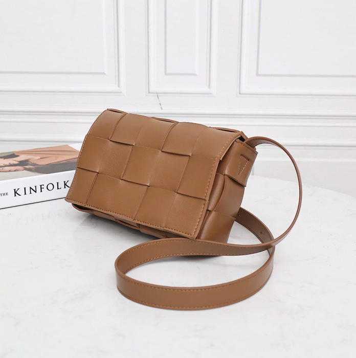 Interwoven Calfskin Crossbody Bag
