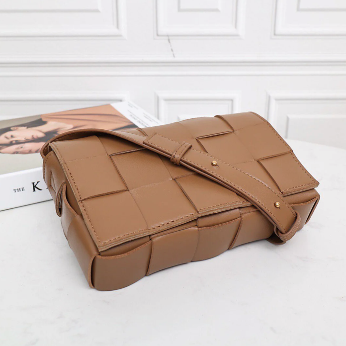 Interwoven Calfskin Crossbody Bag