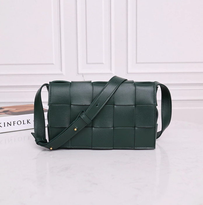 Interwoven Calfskin Crossbody Bag