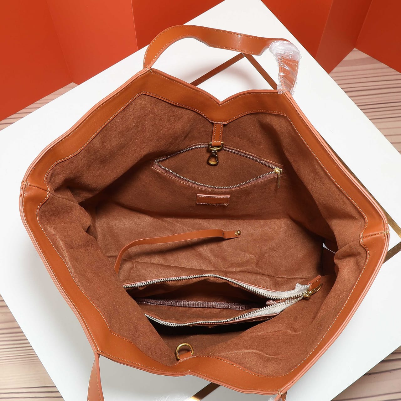 Saint Laurent Rive Gauche Raffia Tote Bag